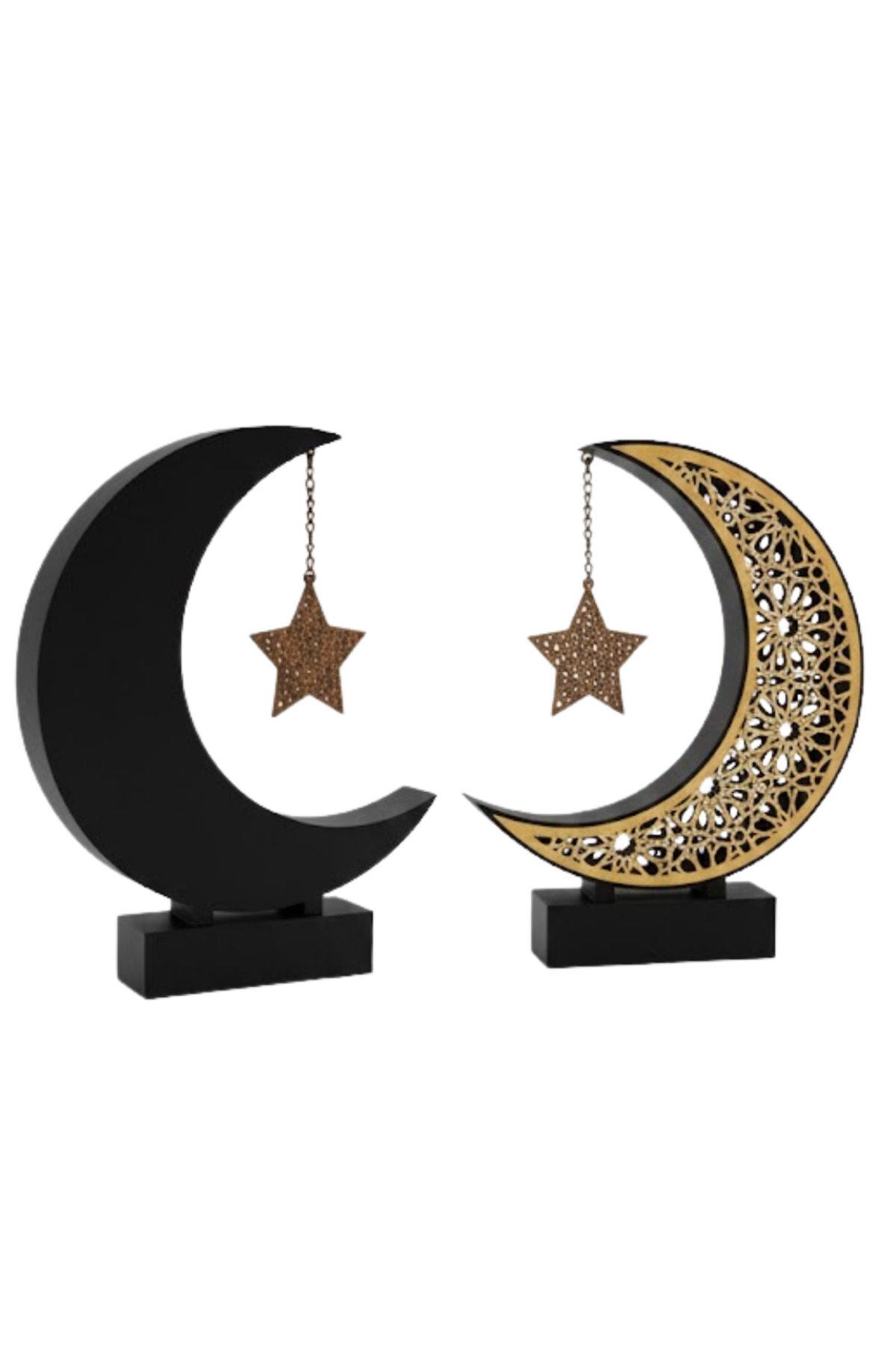 3D Hilal Yıldız Süs 23x23 cm Ev ve Ofis İçin Şık Aksesuar - Lisin 3D Hilal Yıldız Süs 23x23 cm Ev ve Ofis İçin Şık Aksesuar - Lisin