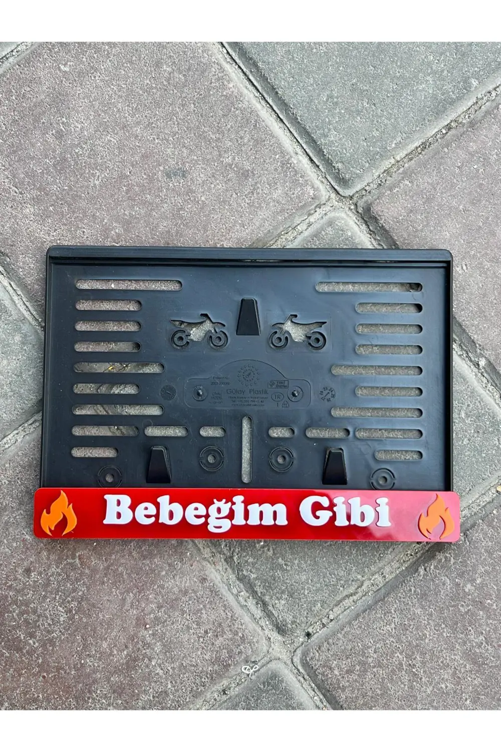 3D KABARTMLI BEBEĞİM GİBİ  PLEKSİ PLAKALIK Uyumlu Siyah