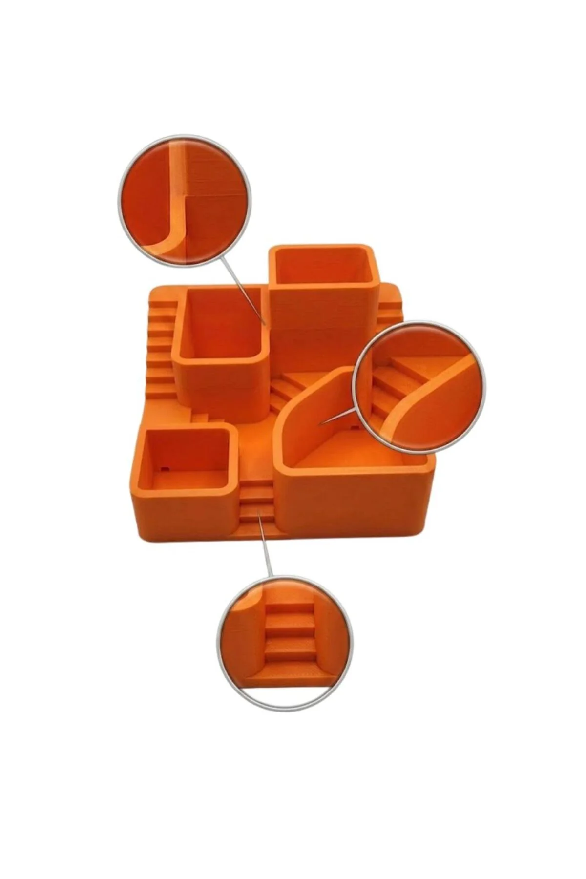 3d Kaktüs Saksı Seti Çok Bölmeli Modern Dekoratif Masaüstü Bitki 
