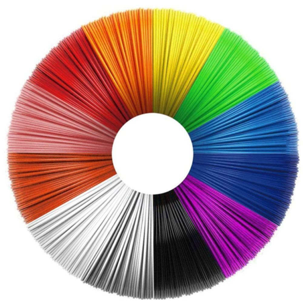 3D Kalem Yazıcı İçin Filament 10 Renk Toplam 20 Metre 3D Kalem Yazıcı İçin Filament 10 Renk Toplam 20 Metre