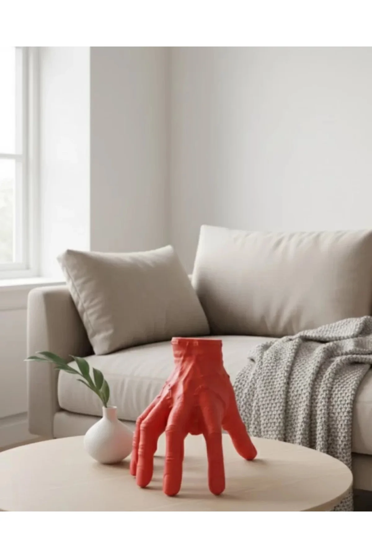 3d Kırmızı El Dekor 17x16 Cm Gotik Ve Modern Tasarım Obje