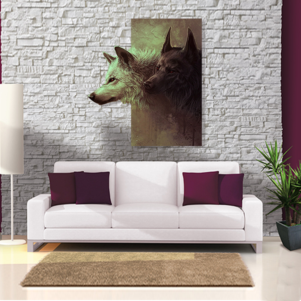 3D Kurtlar Kanvas Tablo 3D Kurtlar Kanvas Tablo