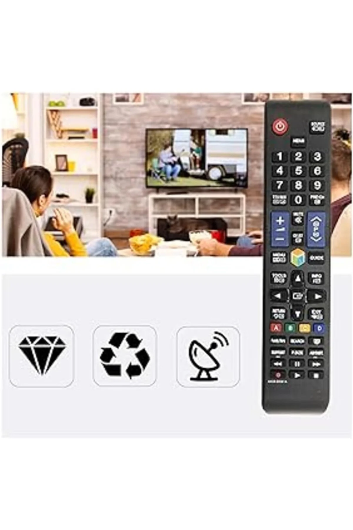 3D LCD / LED TV için evrensel uzaktan kumanda