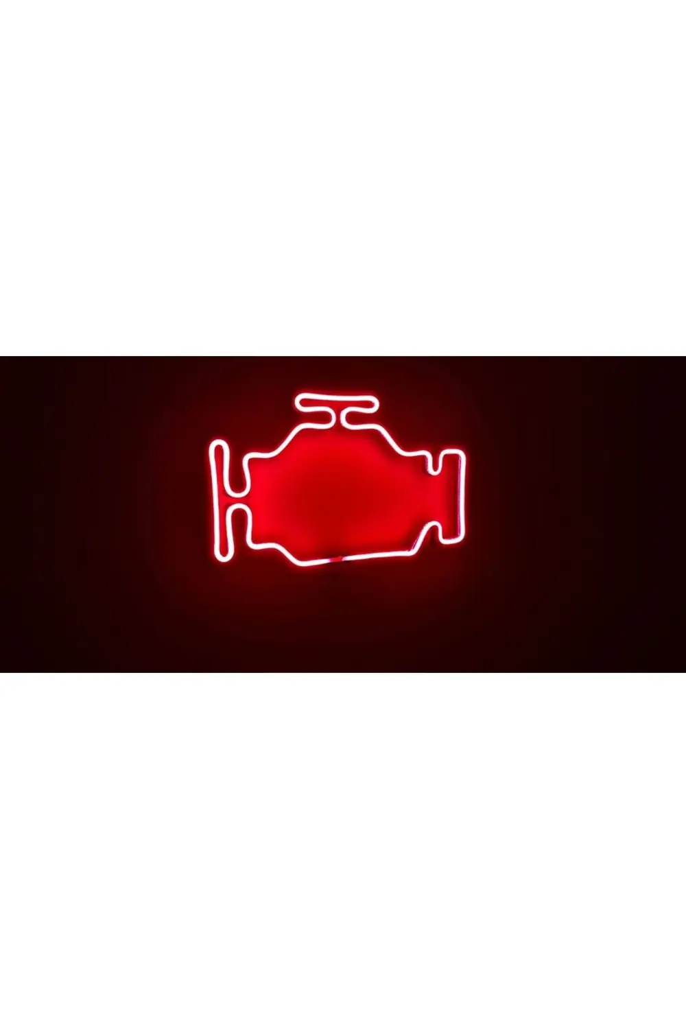3D LED Neon Motor Arıza Işığı Şeklinde Duvar Dekoru – Otomotiv Te