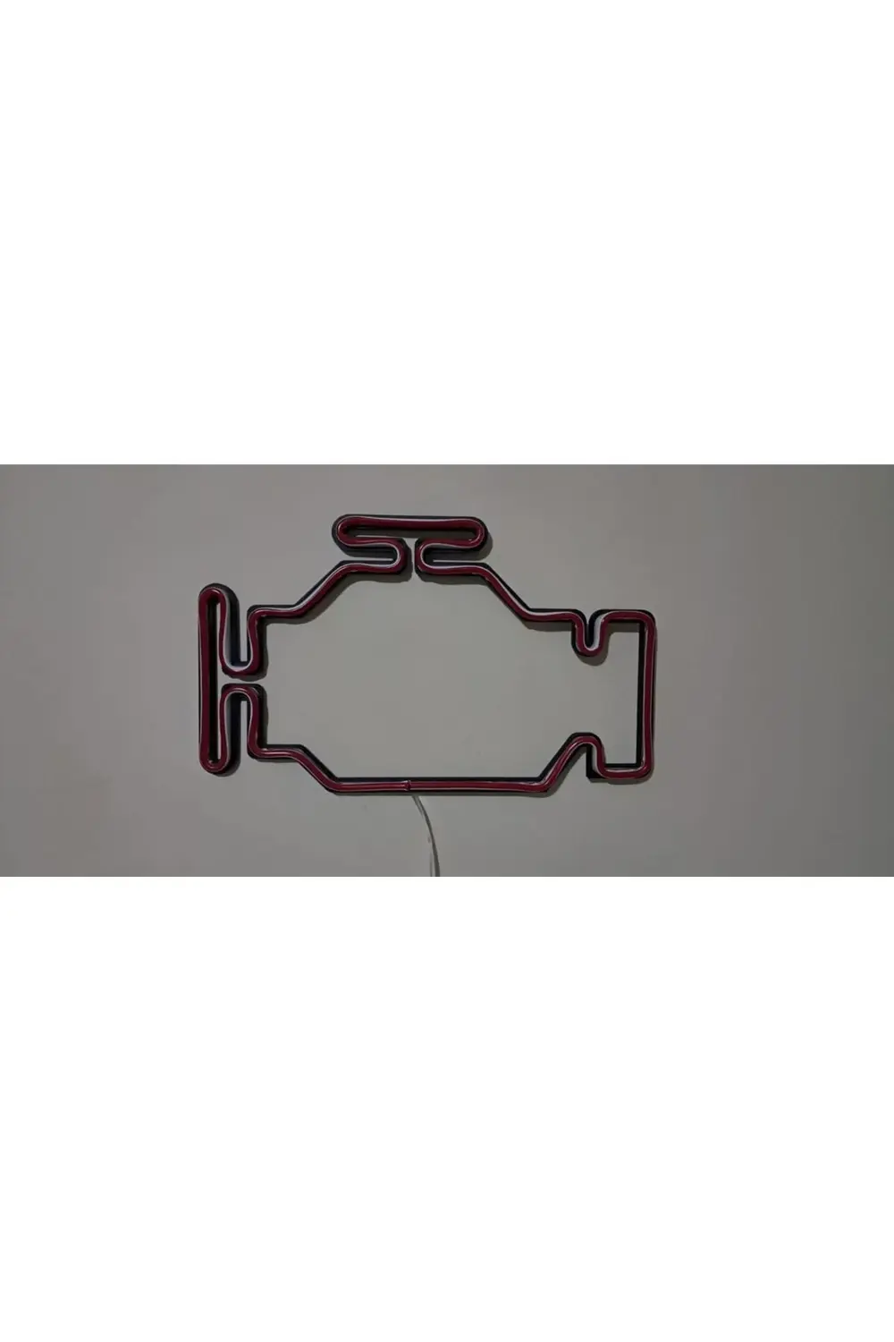 3D LED Neon Motor Arıza Işığı Şeklinde Duvar Dekoru – Otomotiv Te