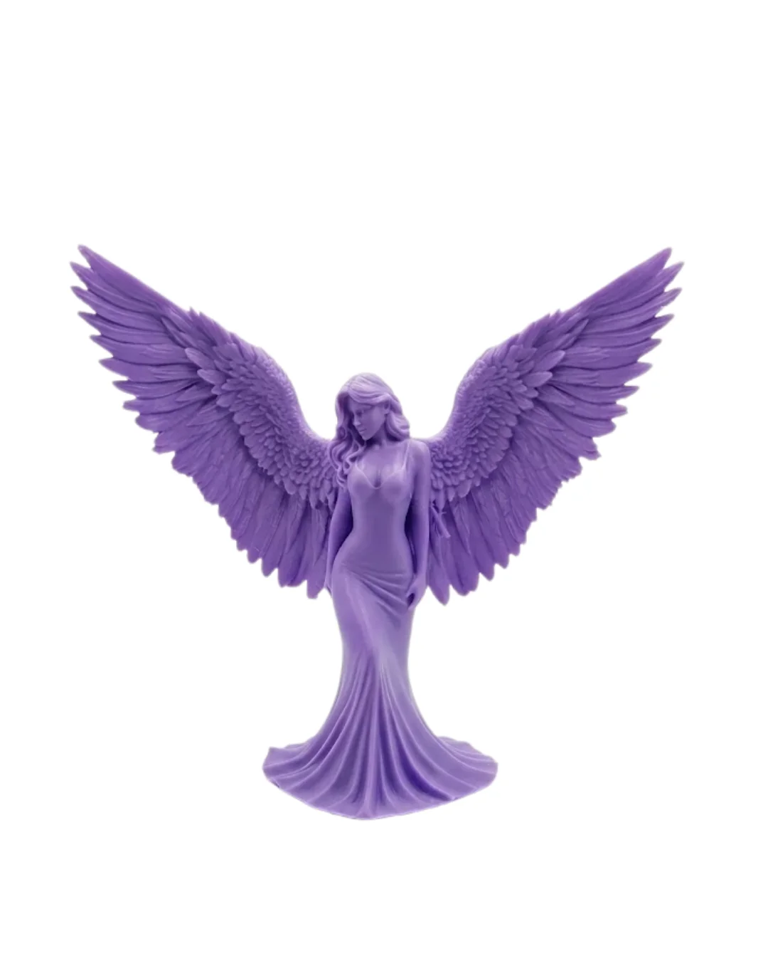 3D Lila Melek İnsan Biblo Estetik Dekoratif Obje