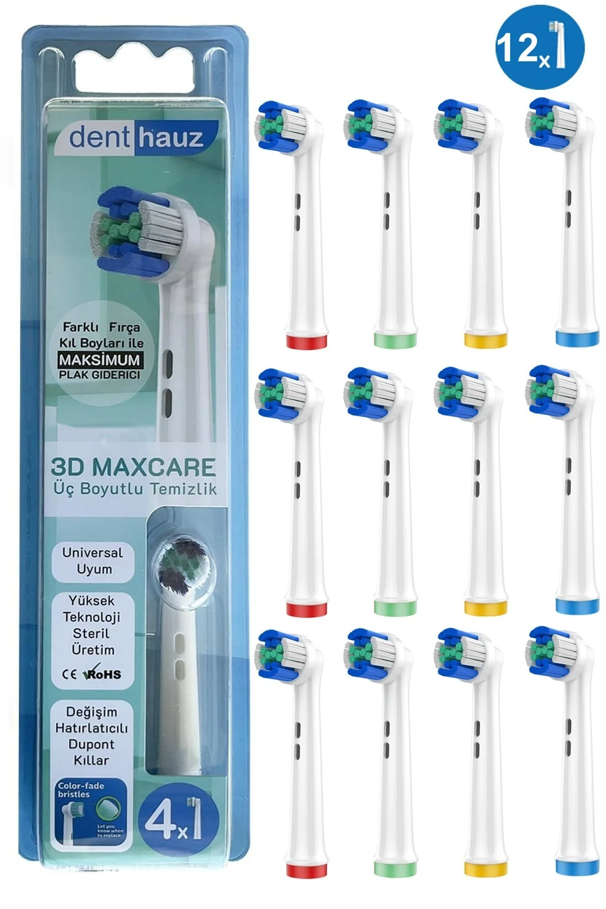 3D Maxcare - 3 Boyutlu Temiizlik Oral B Şarjlı Diş Fırçası Yedek 