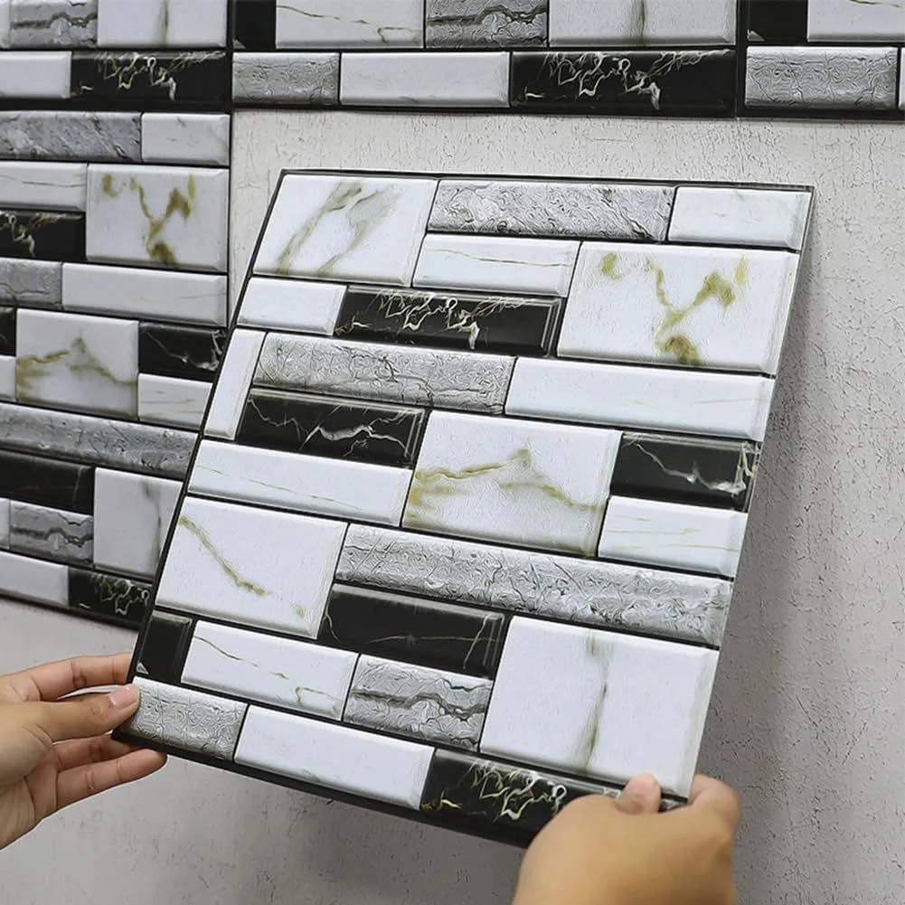 3D Mermer Duvar Sticker - Kendinden Yapışkanlı Duvar Paneli 30x30 Fiyatı, Yorumları ve Özellikleri