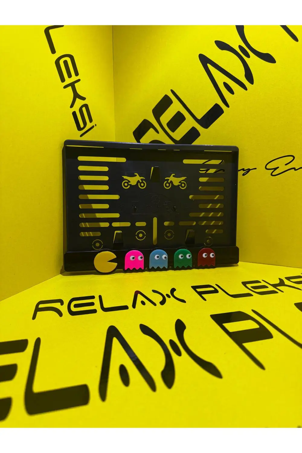 3D PACMAN MOTOR PLEKSİ PLAKALIK