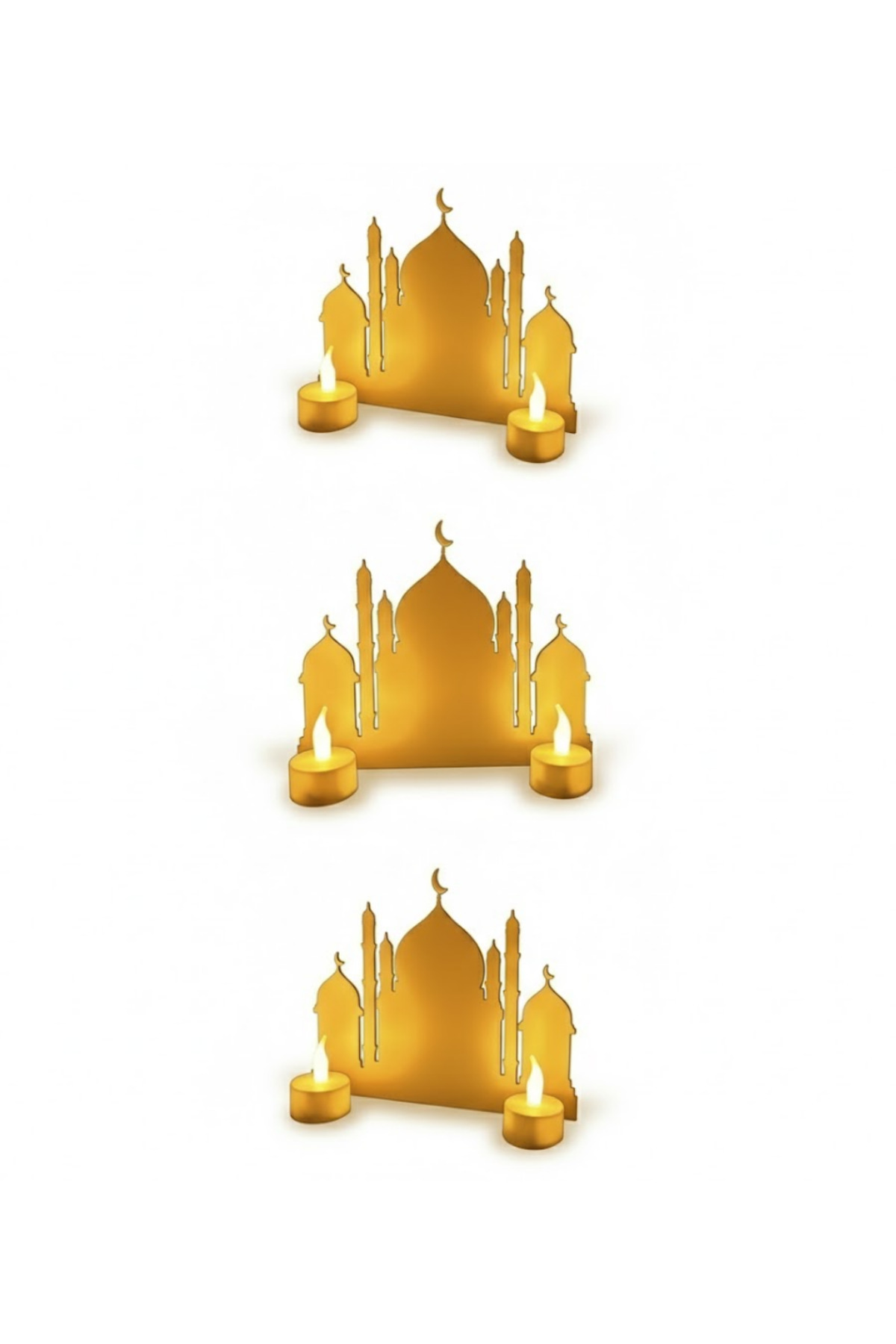 3D Ramazan Cami Dekor 2 Mumlu Işıklı Masa Üstü Biblo - Lisinya 3D Ramazan Cami Dekor 2 Mumlu Işıklı Masa Üstü Biblo - Lisinya