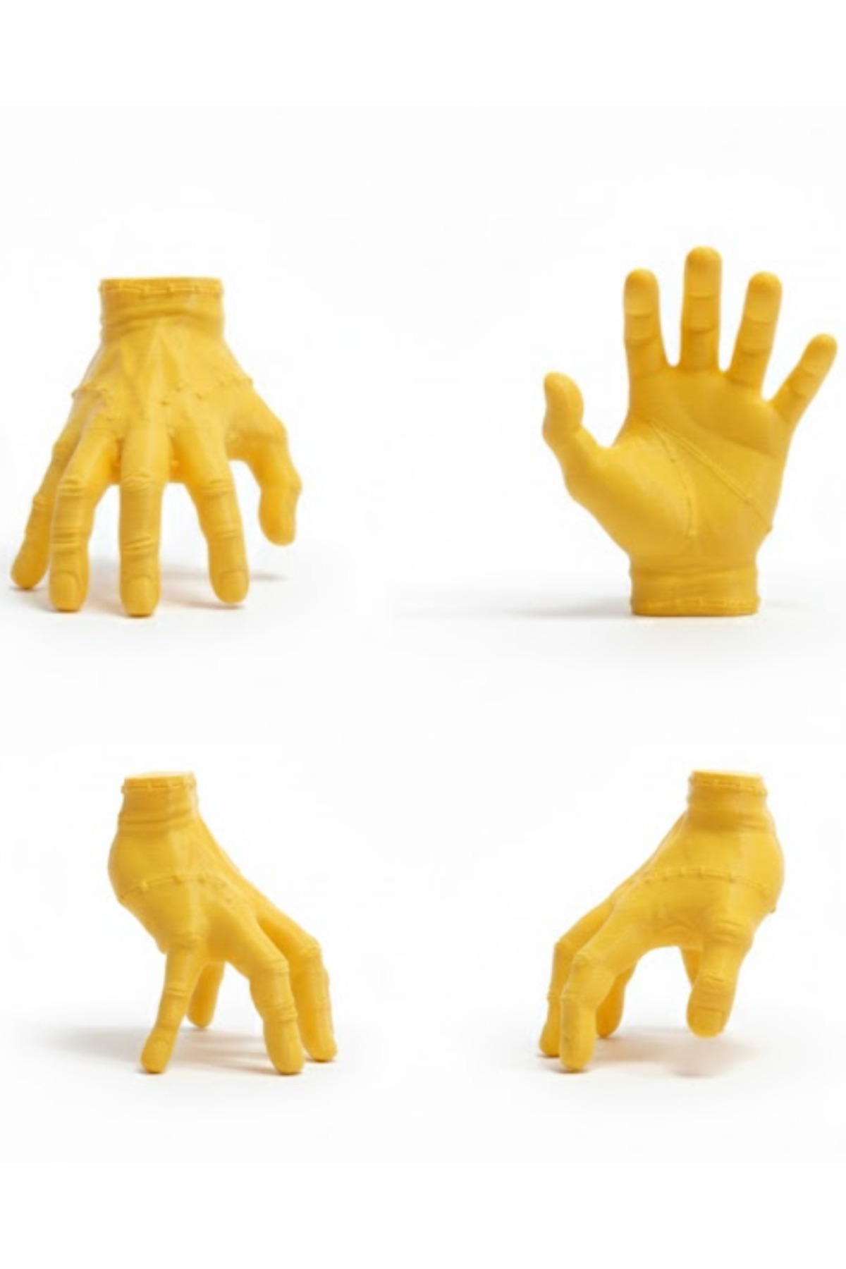 3D Sarı El Dekoratif Biblo 17x16 cm Modern Ev Aksesuarı - Lisinya