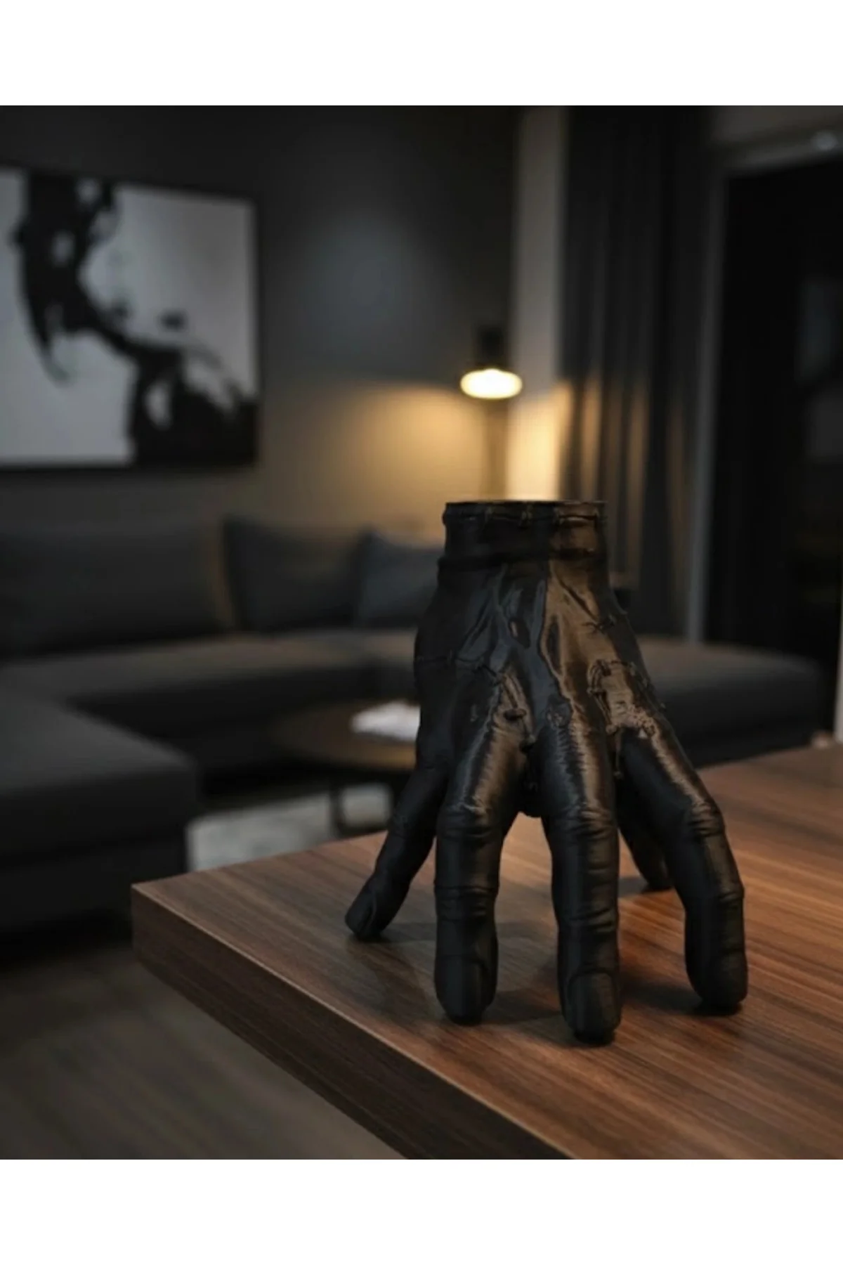 3d Siyah El Dekoratif Biblo 17x16 Cm Modern Ve Şık Tasarım