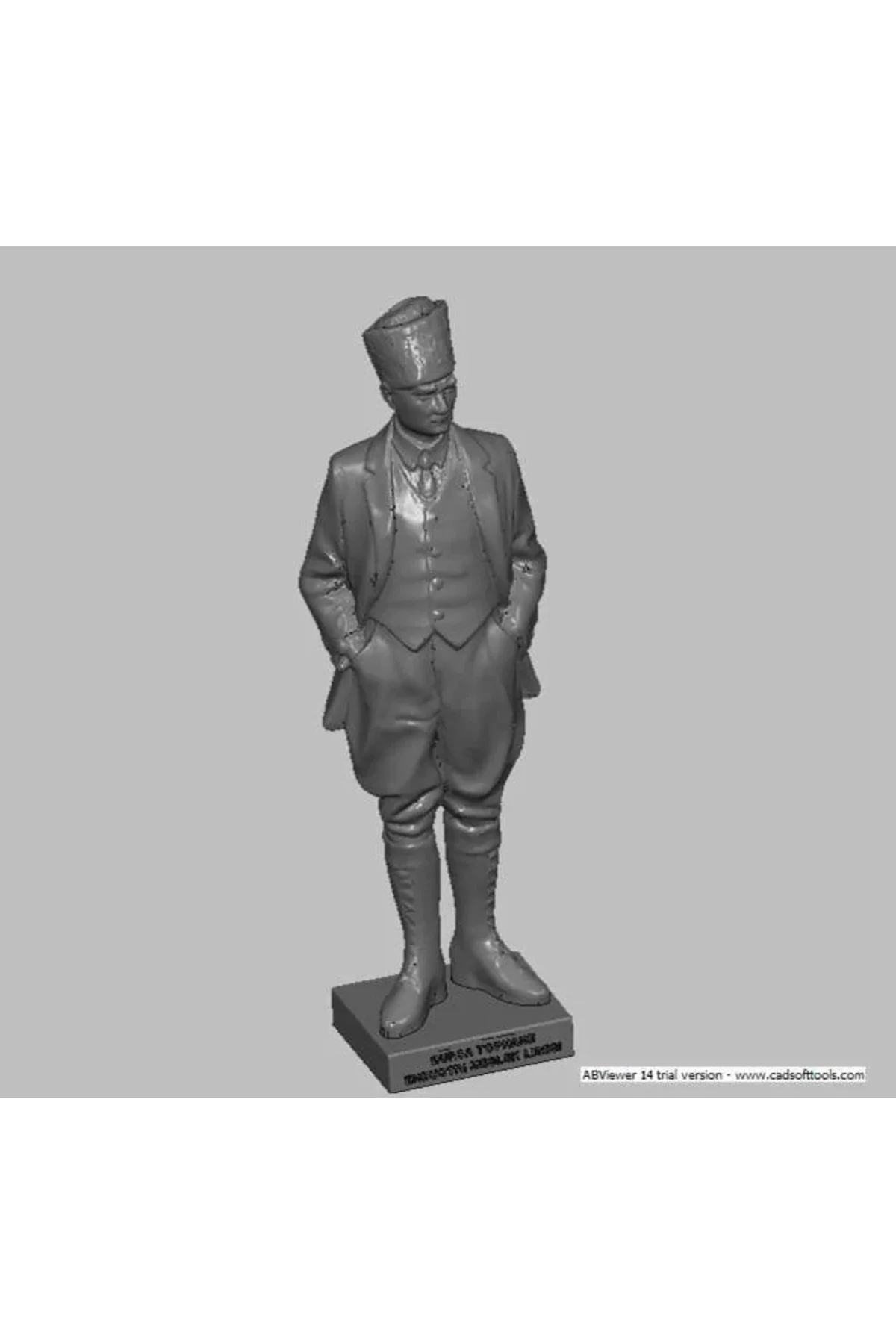 3D Tasarım Atatürk Büst 15Cm