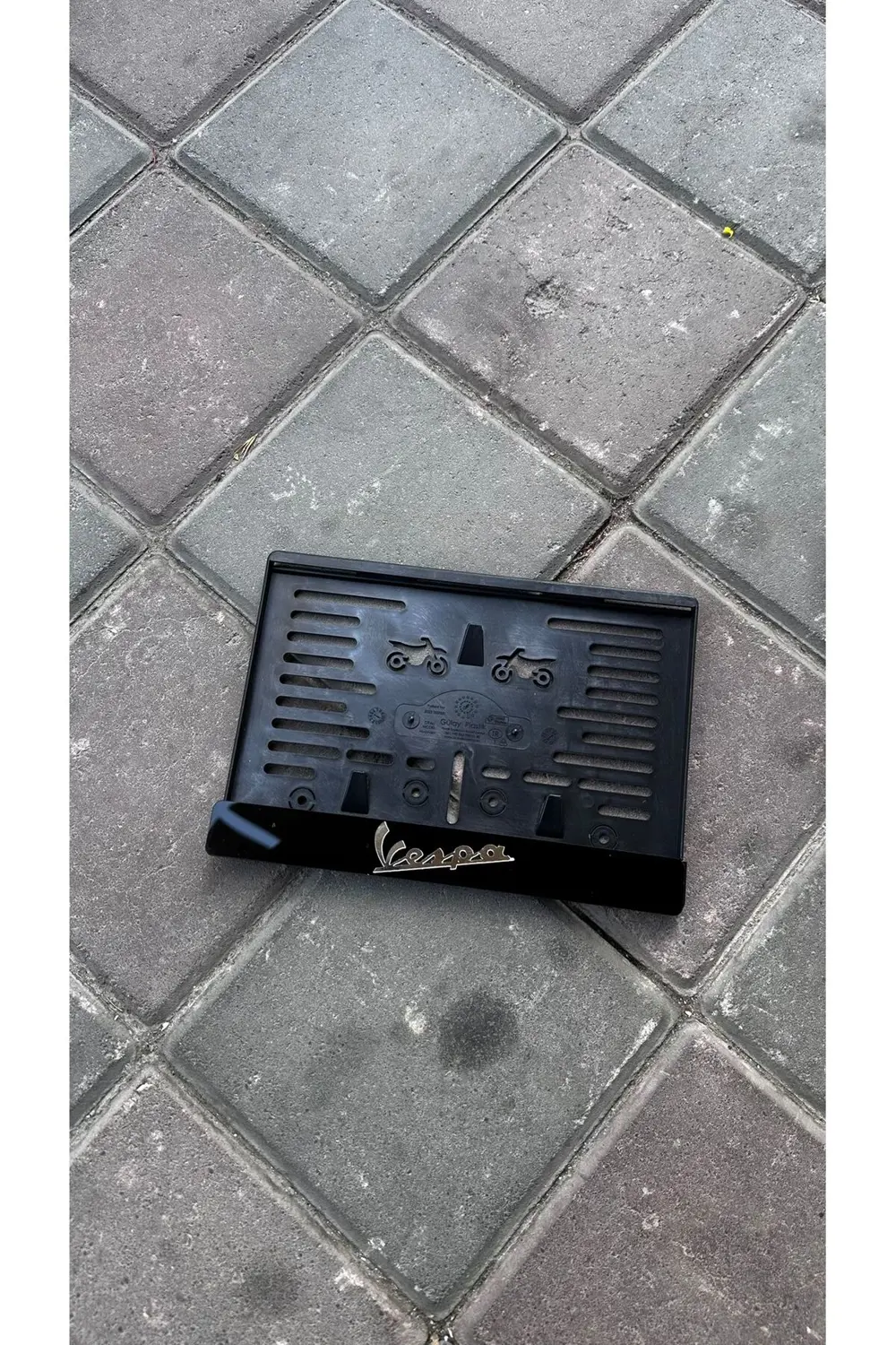 3D VESPA MOTOR PLEKSİ PLAKALIK
