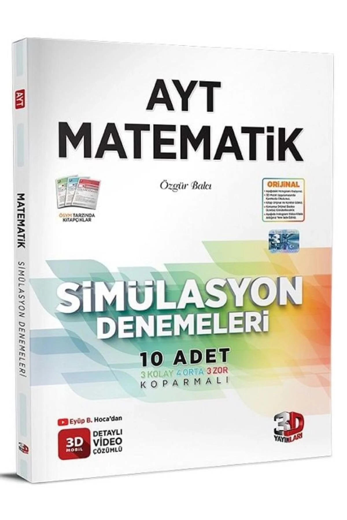 3D Yayınları YKS AYT Matematik Simülasyon 10 Deneme 3D Yayınları