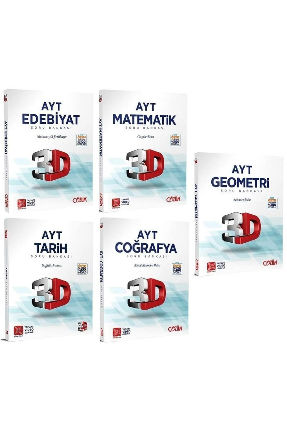 3D Yayınları YKS AYT Eşit Ağırlık Soru Bankası 5 li Set 3D Yayınları 3D Yayınları YKS AYT Eşit Ağırlık Soru Bankası 5 li Set 3D Yayınları