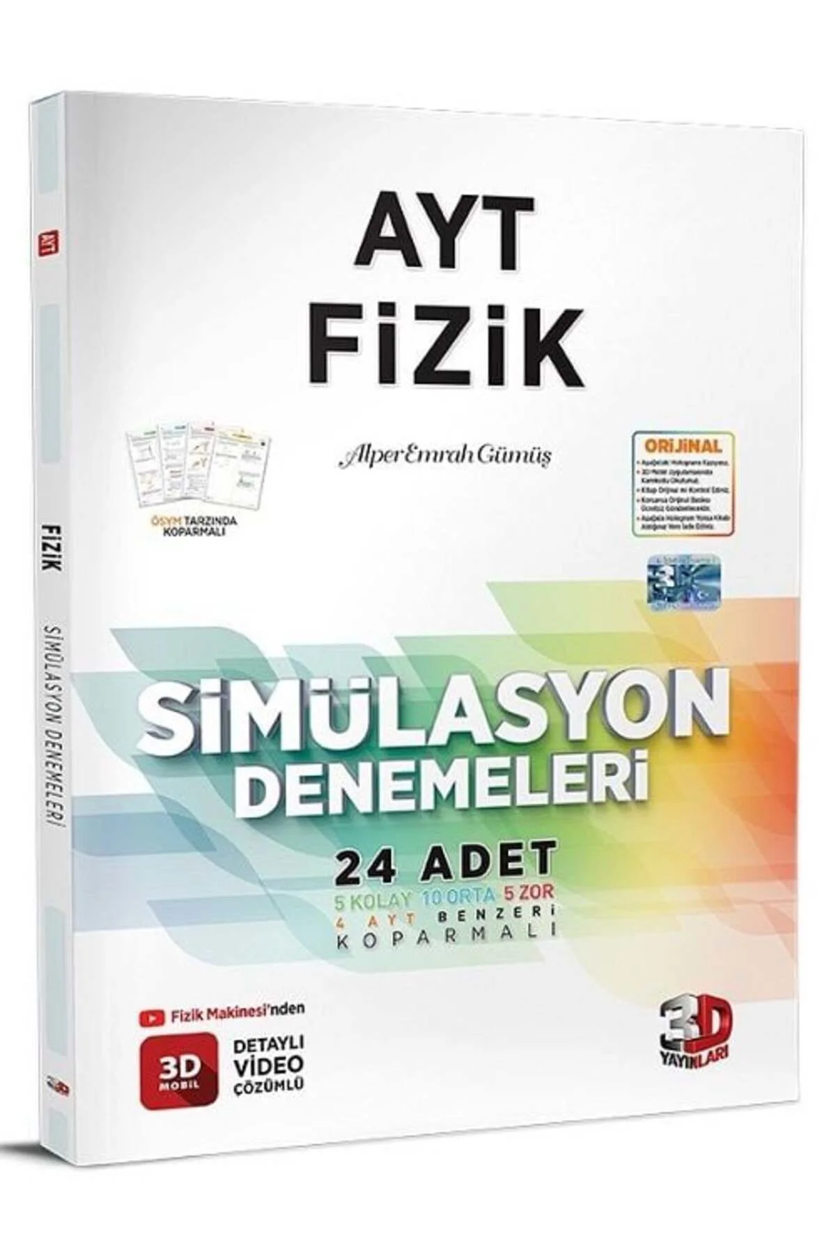 3D Yayınları YKS AYT Fizik Simülasyon 24 Deneme Video Çözümlü 3D Yayınları 3D Yayınları YKS AYT Fizik Simülasyon 24 Deneme Video Çözümlü 3D Yayınları