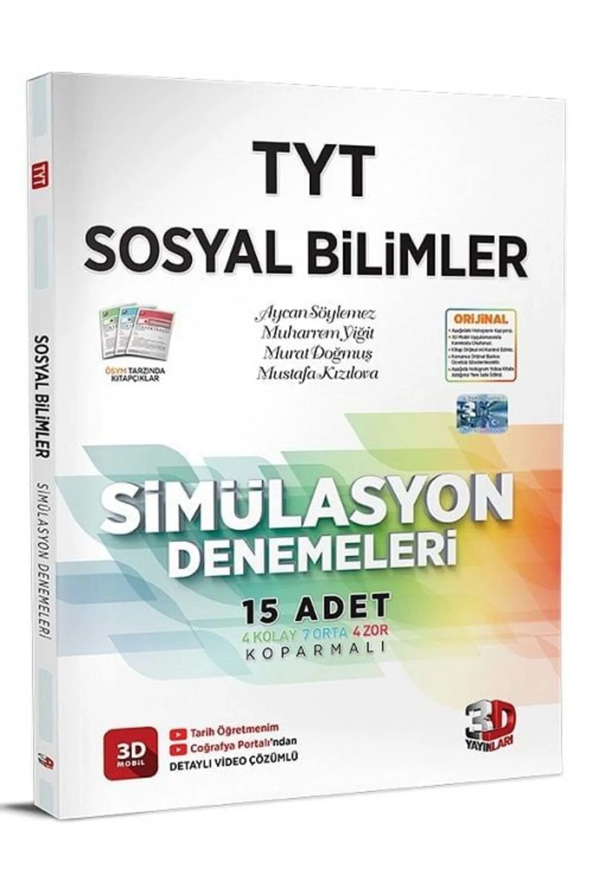 3D Yayınları YKS TYT Sosyal Bilimler Simülasyon 15 Deneme Video Ç