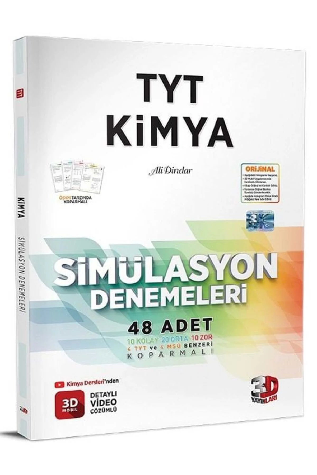 3D Yayınları YKS TYT Kimya Simülasyon 48 Deneme 3D Yayınları