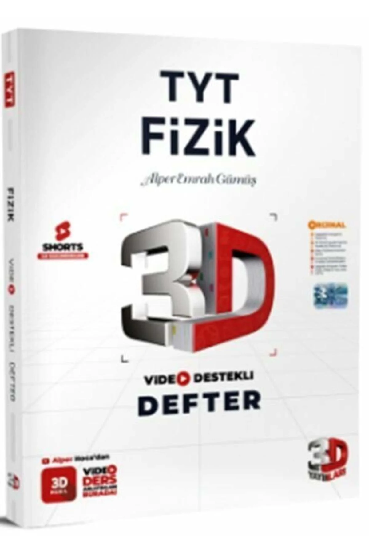 3D Yayınları YKS TYT Fizik Video Destekli Defter 3D Yayınları