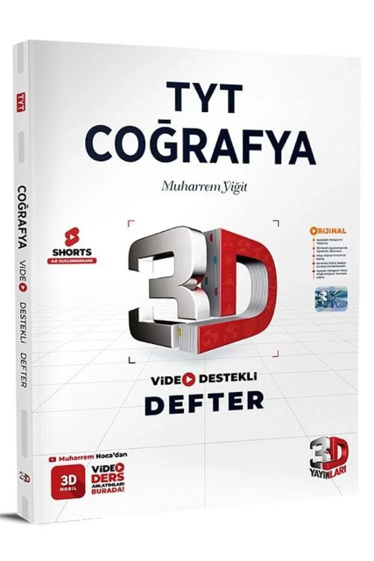 3D Yayınları YKS TYT Coğrafya Video Destekli Defter 3D Yayınları