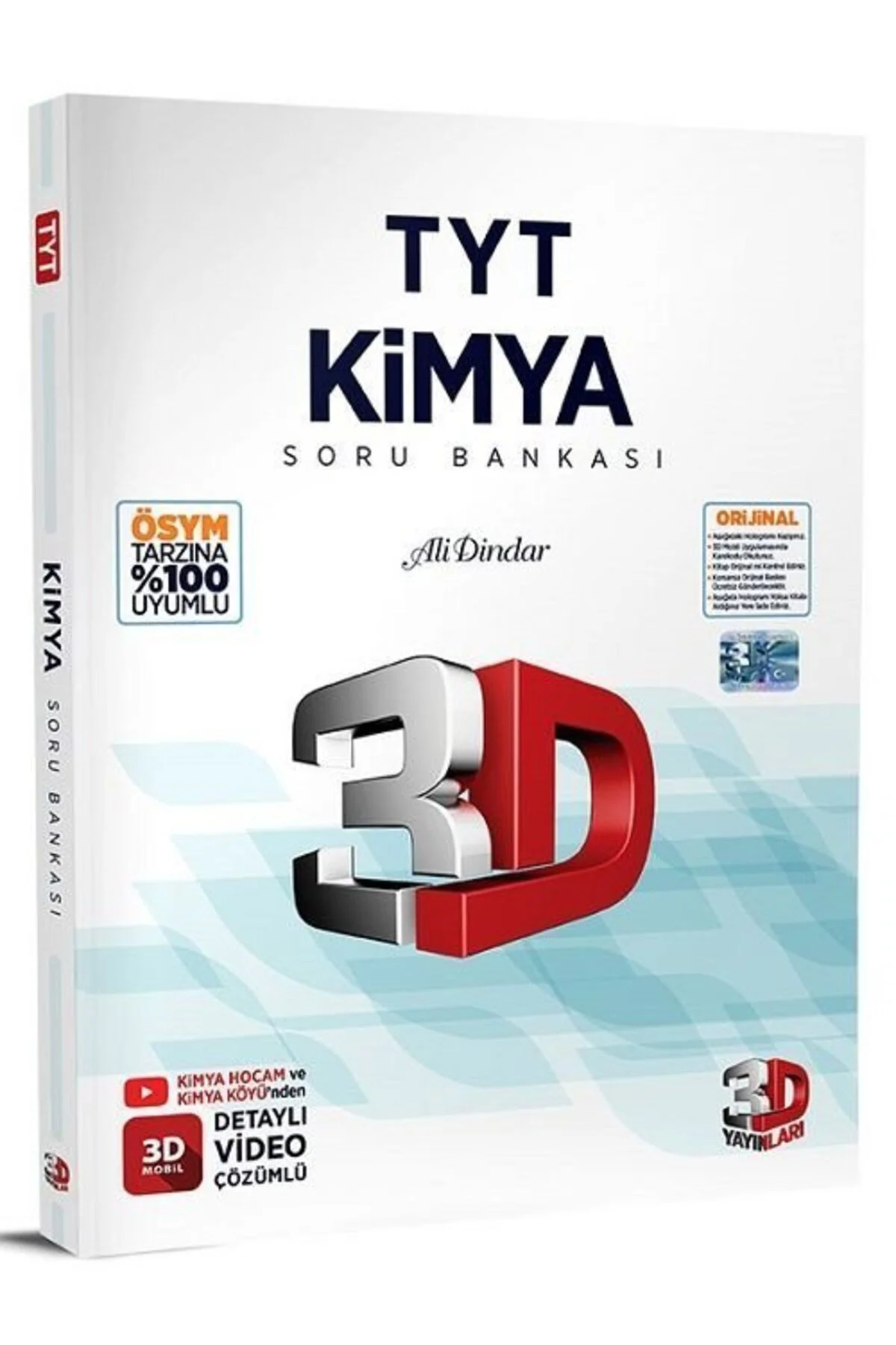 3D Yayınları YKS TYT Kimya Soru Bankası Video Çözümlü Çözüm Yayınları