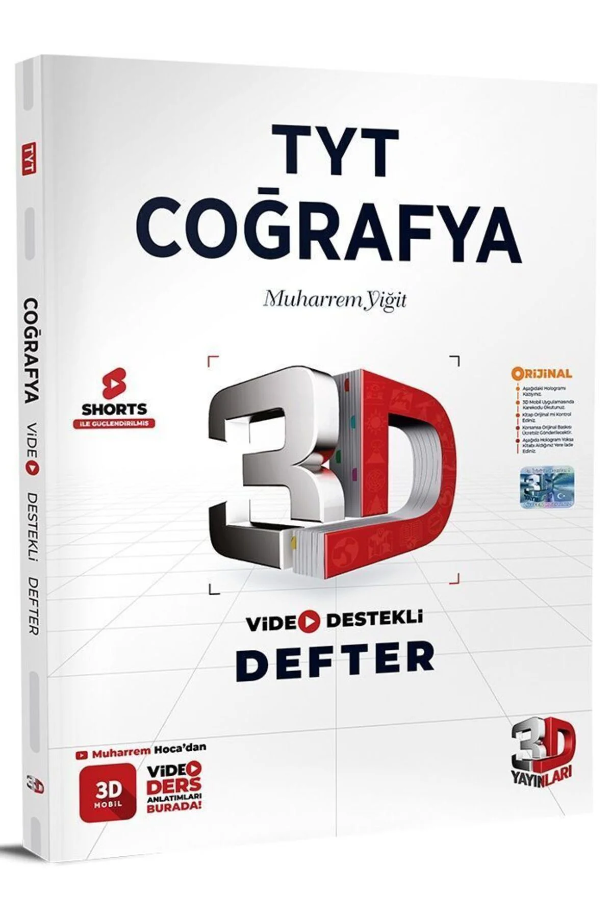 3D Yayınları YKS TYT Coğrafya Video Destekli Defter 3D Yayınları