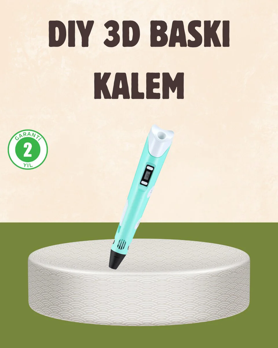 3D Yazıcı Kalem - ABS ve PLA Filament Destekli, 1,75 mm, FDM Teknolojisi