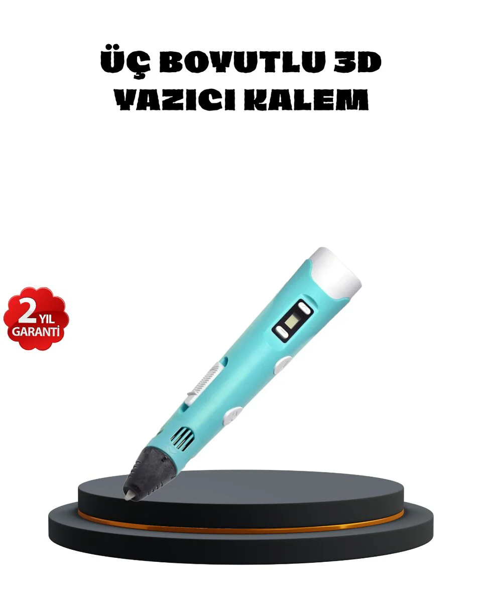 3D Yazıcı Kalem FDM Teknolojili ve ABS PLA Filament Uyumlu - Yaratıcılığınızı Fiziksel Dünyaya Aktarın
