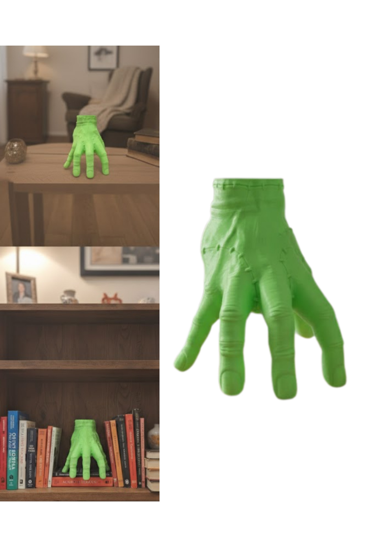 3D Yeşil El Dekoratif Heykel 27x22 cm Büyük Boy Modern Tasarım - 3D Yeşil El Dekoratif Heykel 27x22 cm Büyük Boy Modern Tasarım -