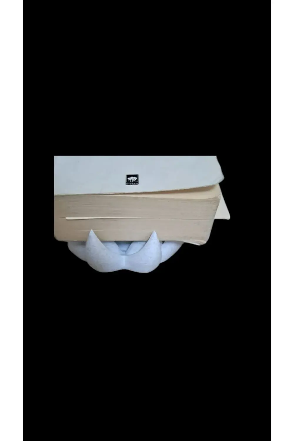 3DMermer Desenli Lotus Çiçeği Kitap Tutucu - Masaüstü Dekoratif S