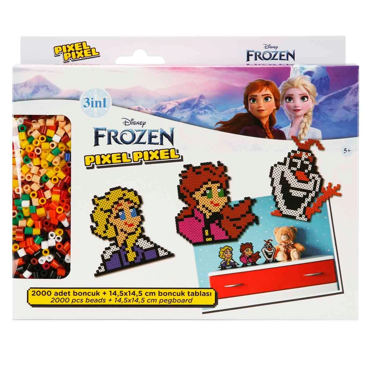 3in1 Disney Frozen Pixel Pixel Boncuk Aktivite ve Oyuncak Seti S0