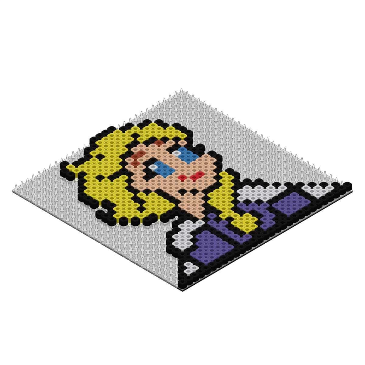 3in1 Disney Frozen Pixel Pixel Boncuk Aktivite ve Oyuncak Seti S0
