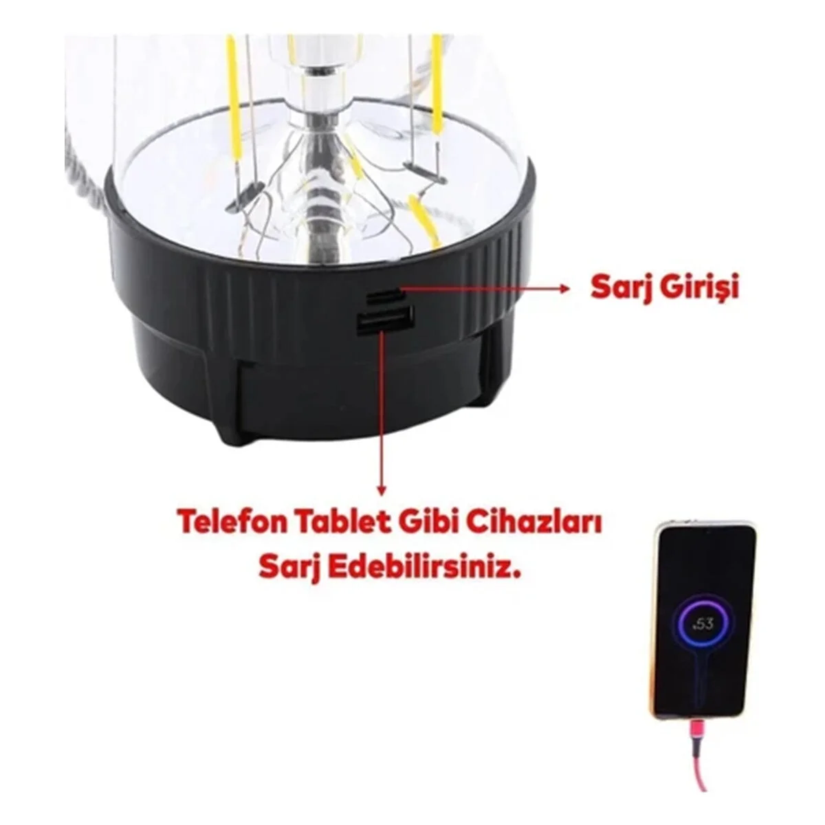 3ın1 Dönebilen Disko Renkli - Fanus Fener Pilli - Powerbank 20w Hw-978b Bx40 Fiyatı, Yorumları ve Özellikleri