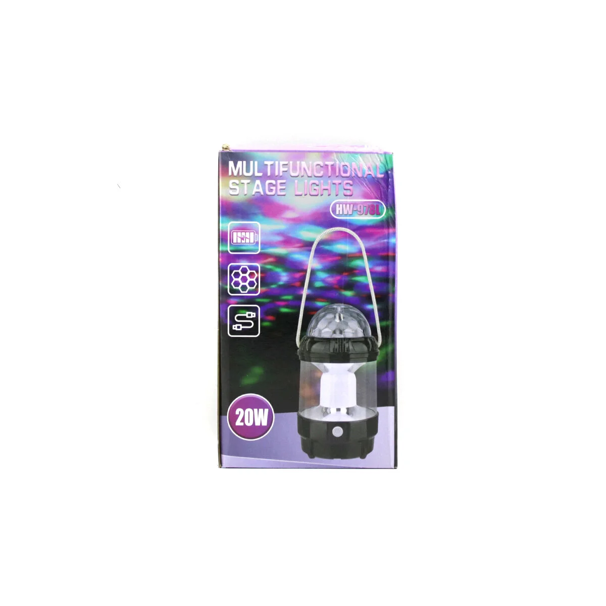 3IN1 Dönebilen Disko Renkli - Fanus Fener Pilli - Powerbank 20W HW-978B Fiyatı, Yorumları ve Özellikleri
