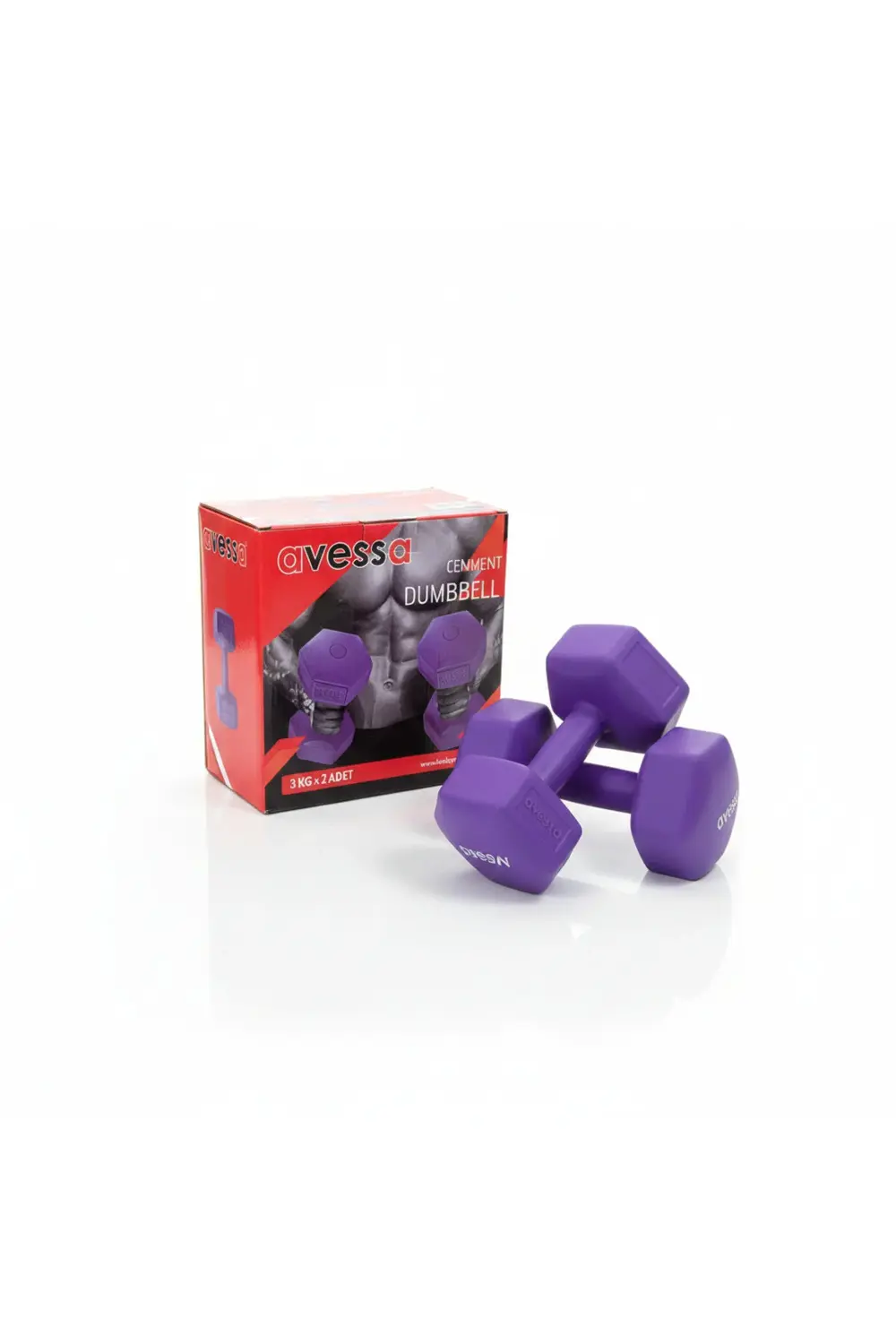 3KG Dambıl Seti (Dumbbell) - Ağırlık Antrenman - Güç Ağırlığı - S