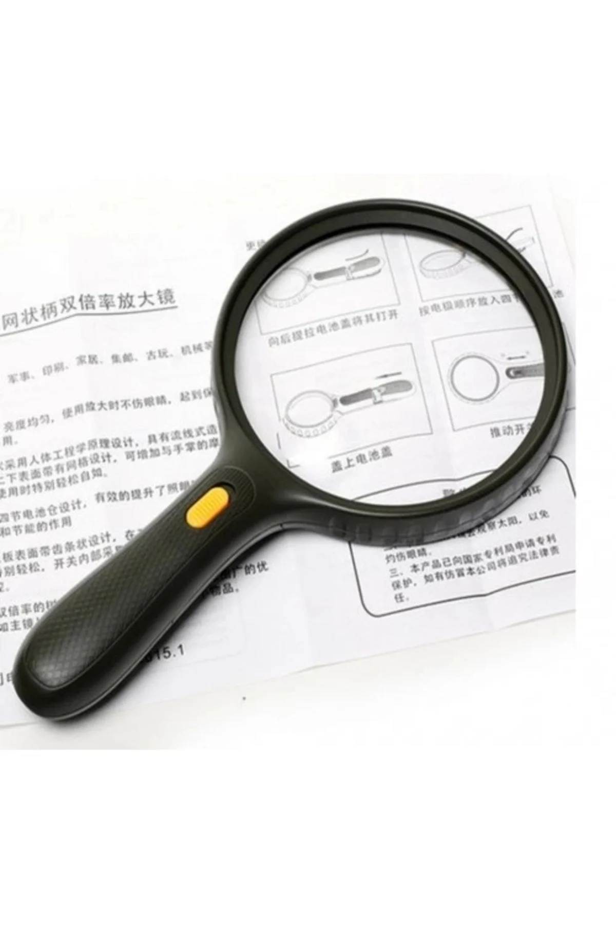 3led ışıklı,1.8x-5x 138mm Lenslı Büyüteç