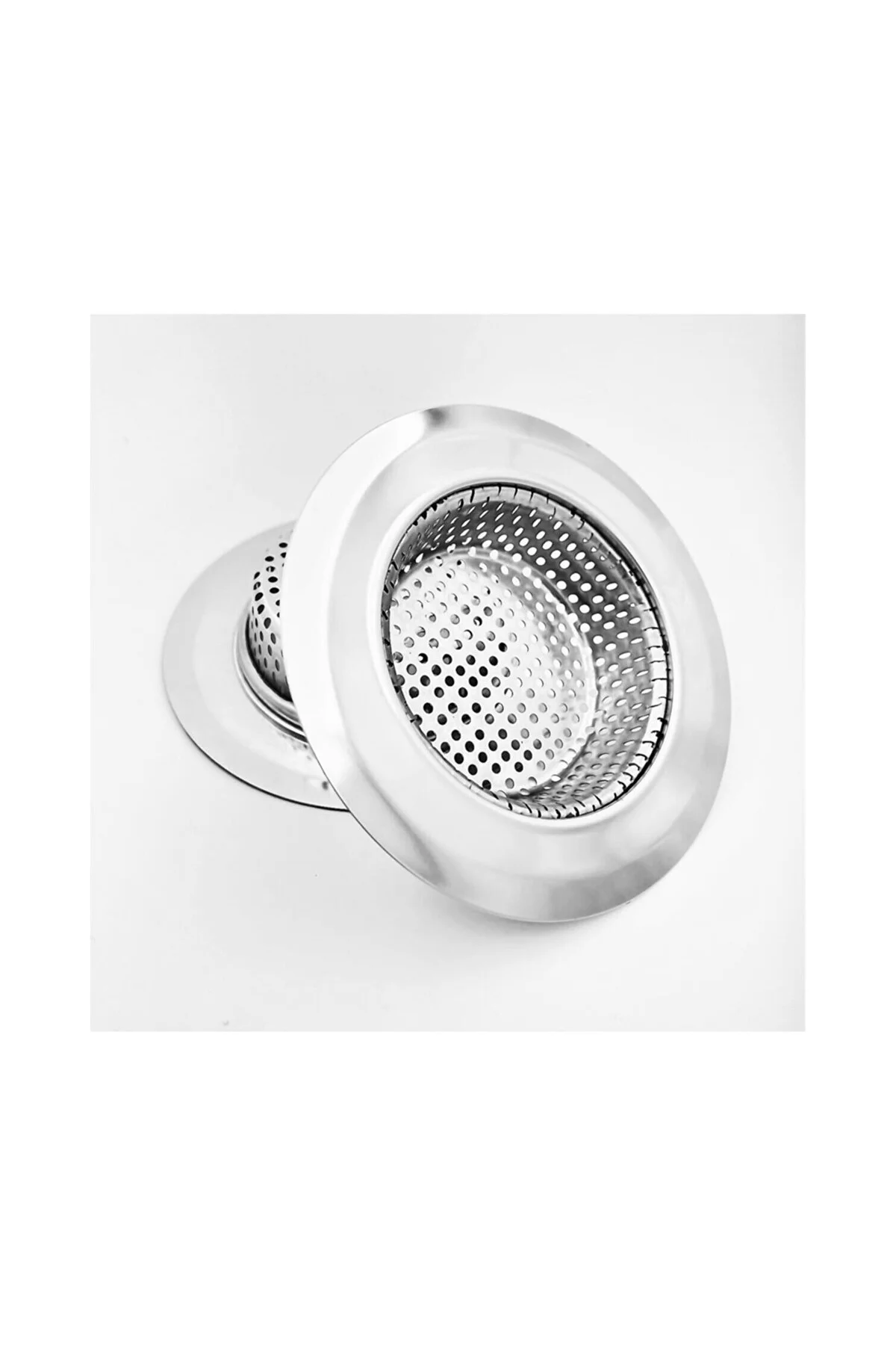 3'li Metal Mutfak Lavabo Süzgeci Paslanmaz 3 Adet Evye 7 CM 3'li Metal Mutfak Lavabo Süzgeci Paslanmaz 3 Adet Evye 7 CM - Görsel 3