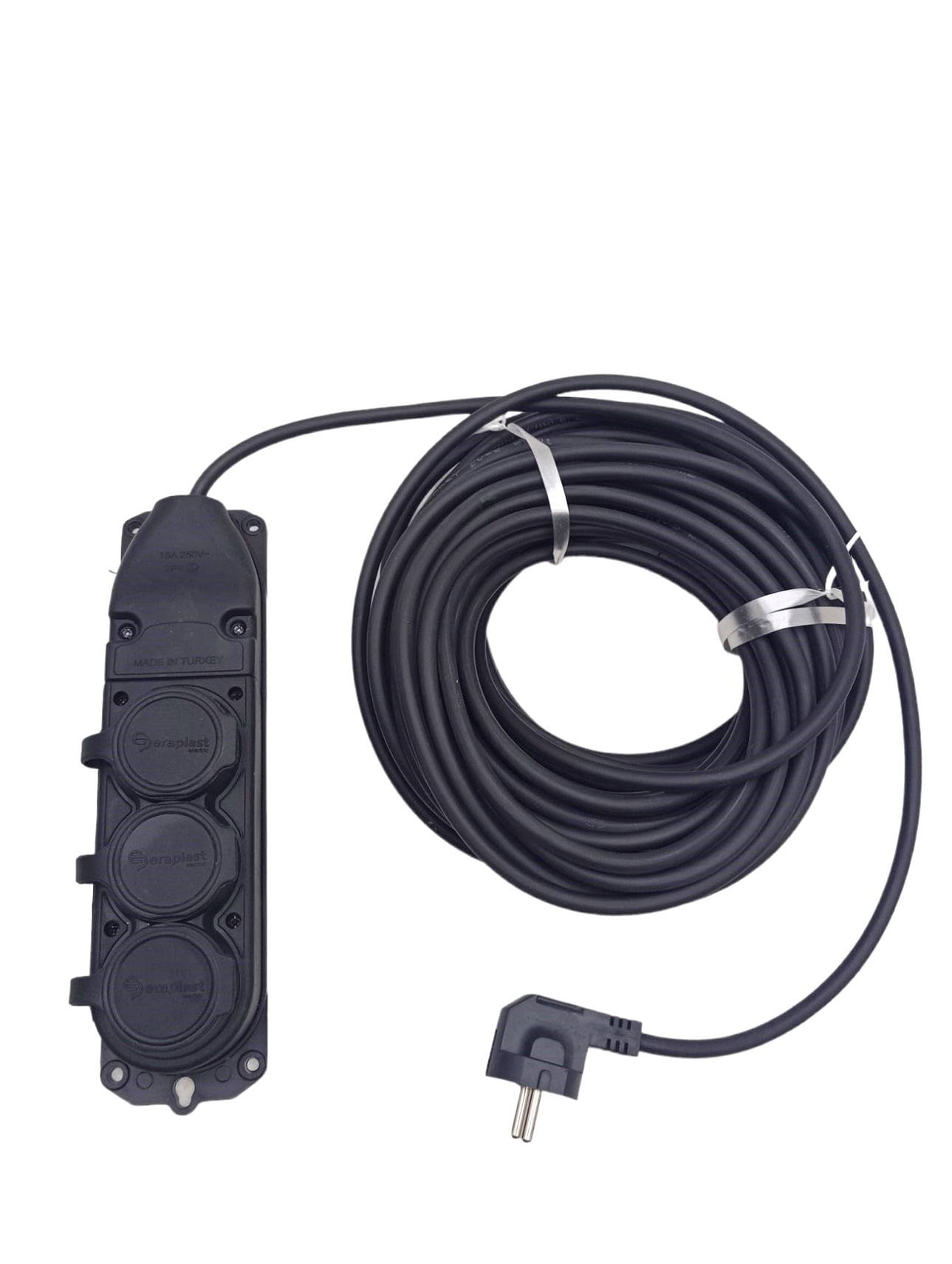 3LÜ 20 MT UZATMA KABLOSU ÇANTALI KAUÇUK PRİZ 3X1.5 CCA KABLO (474