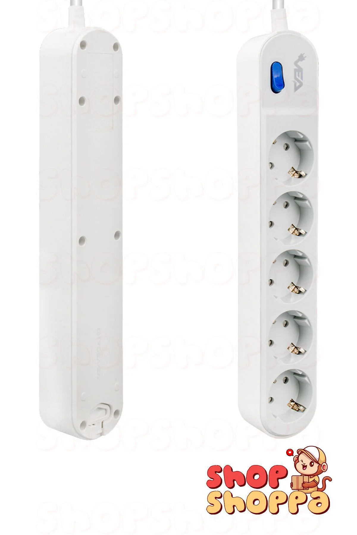 3'lü 4'lü 5'li Akım Korumalı Grup Priz, Anahtarlı, Çocuk ve Yangın Koruması, 3500 Watt, 16 Amper