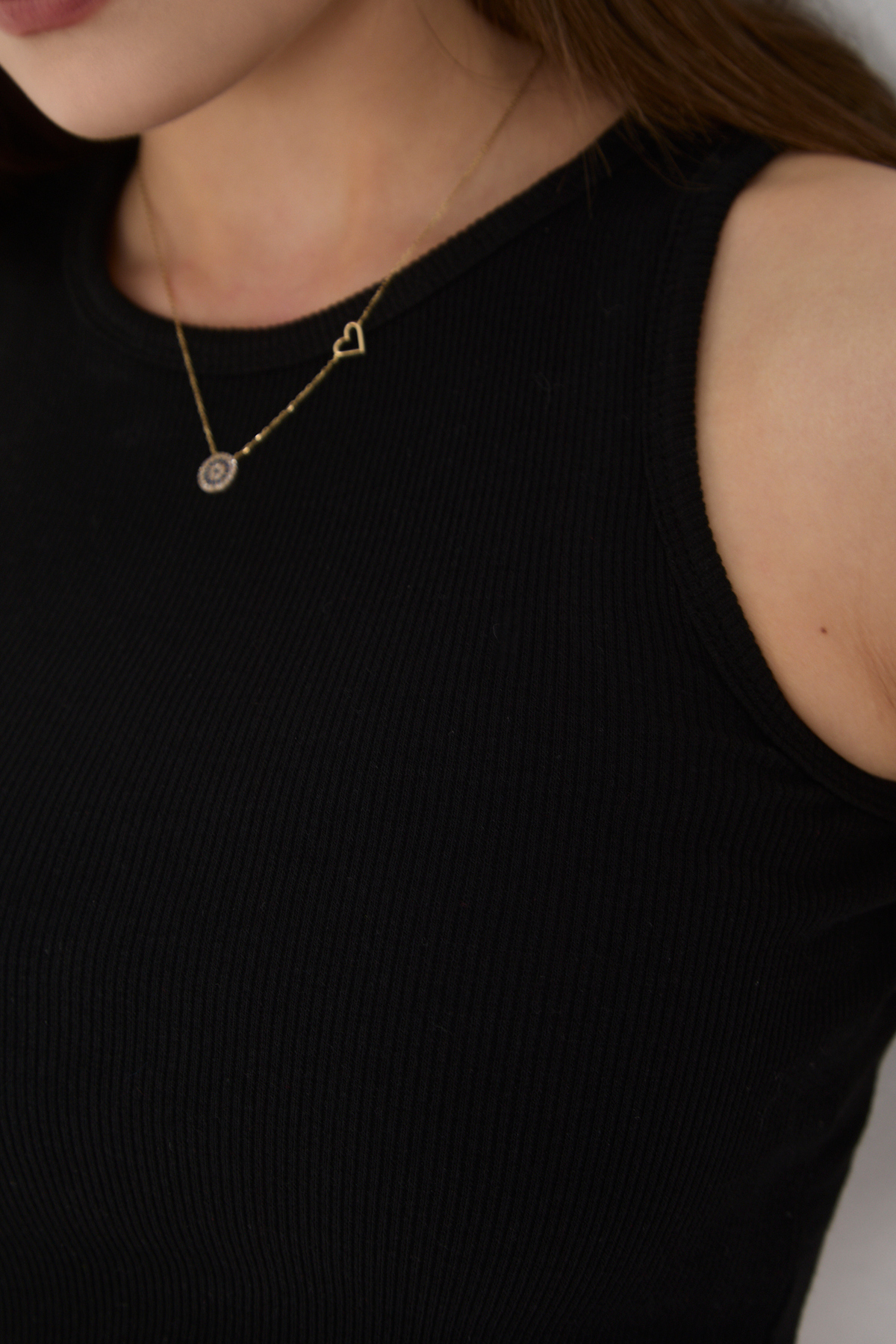 3'lü Adet Kadın Halter Yaka Fitilli Askılı Sıfır Kol Crop Bluz