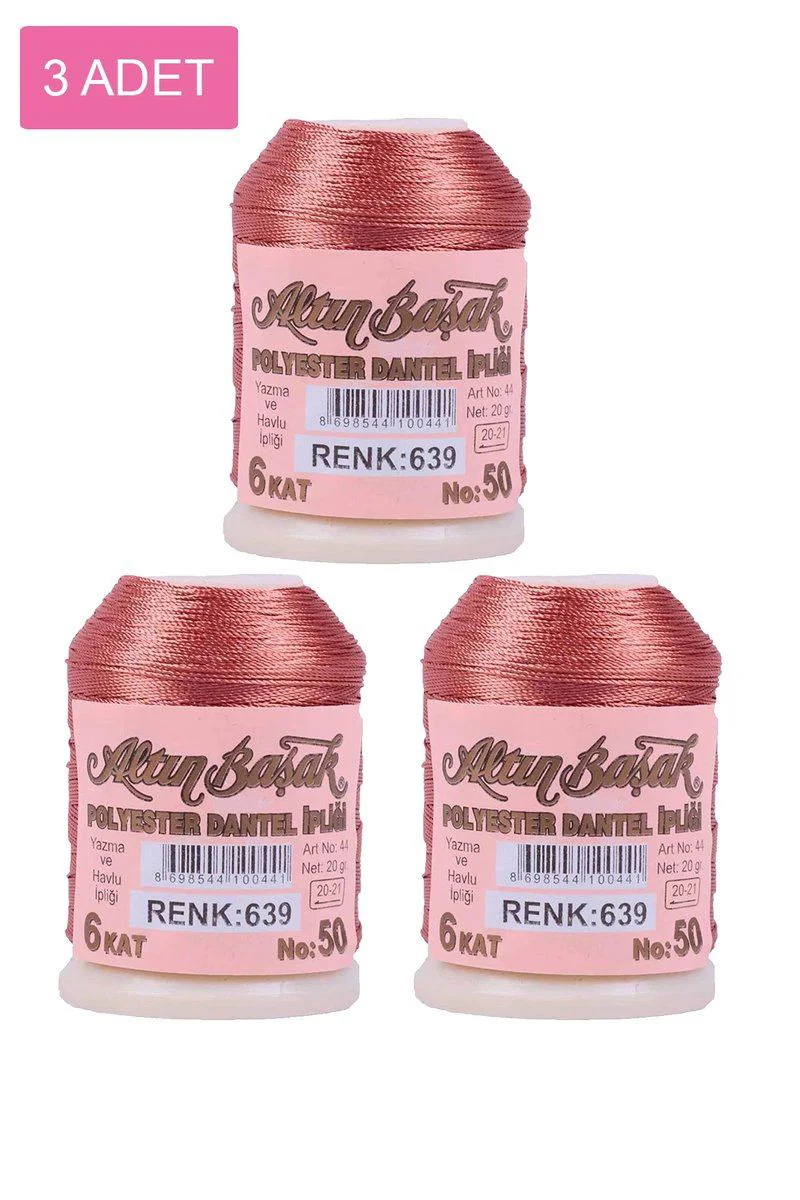 3'lü Altınbaşak Oya ve Dantel İpi 20 Gr - Royaleks No: 639 Fiyatı, Yorumları ve Özellikleri