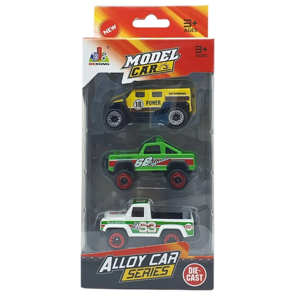 3'lü Araba Off-Road Seti - Die Cast - DS045 - 1 ADET