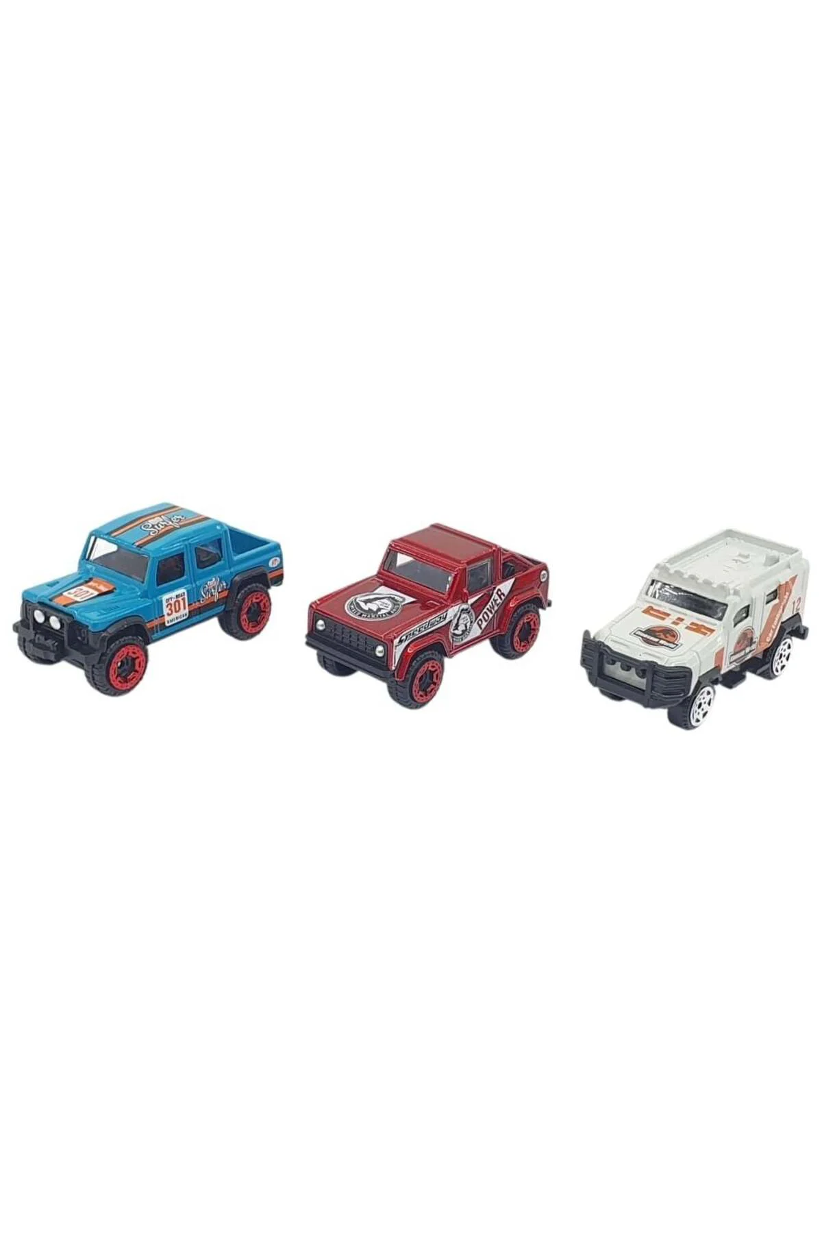 3'lü Araba Off-Road Seti - Die Cast - DS045