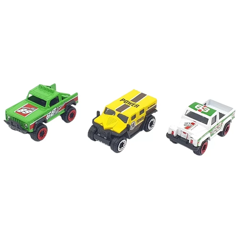 3'lü Araba Off-Road Seti - Die Cast - DS045 (Lisinya) 3'lü Araba Off-Road Seti - Die Cast - DS045 (Lisinya)