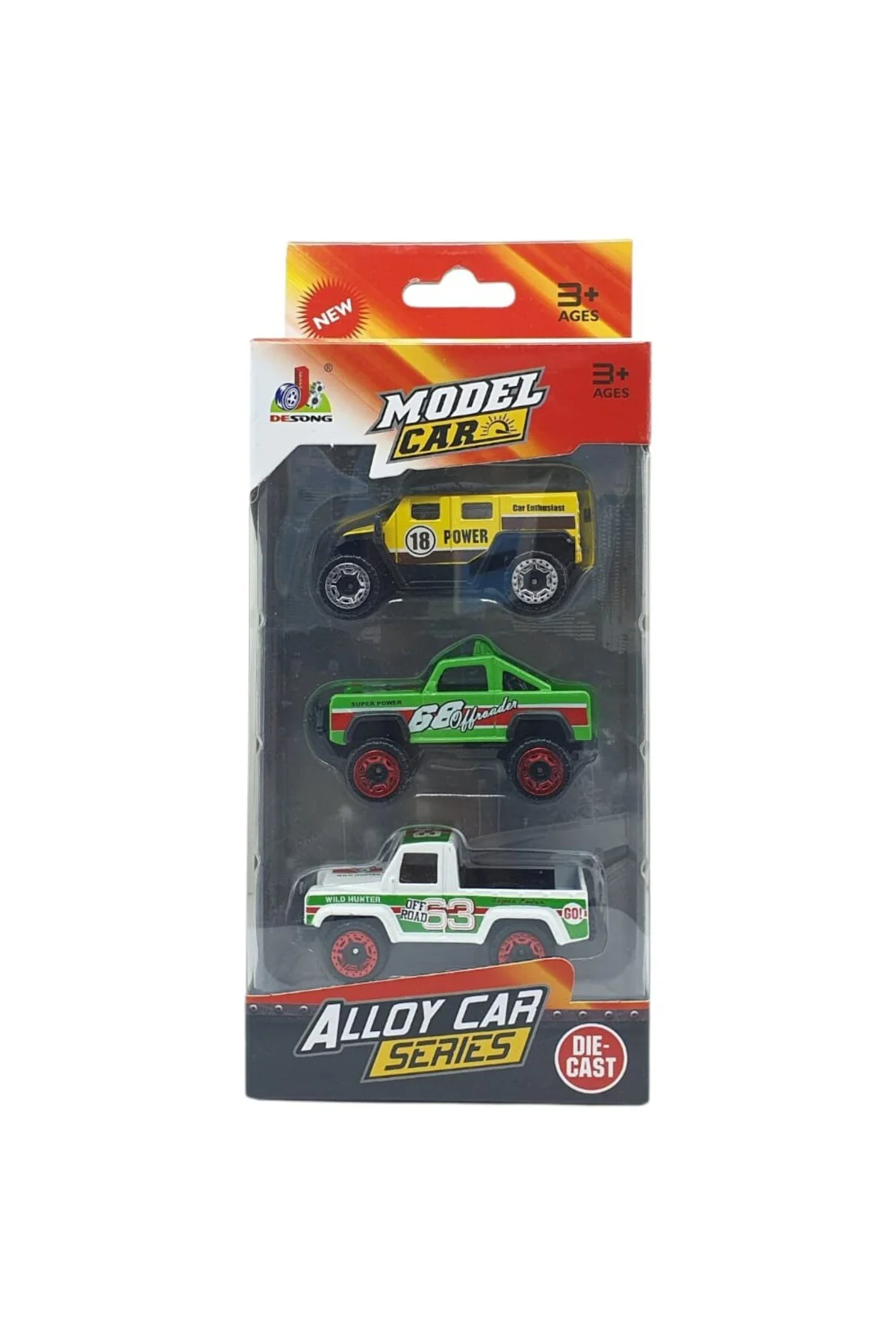 3'lü Araba Off-Road Seti - Die Cast - DS045 (Lisinya)