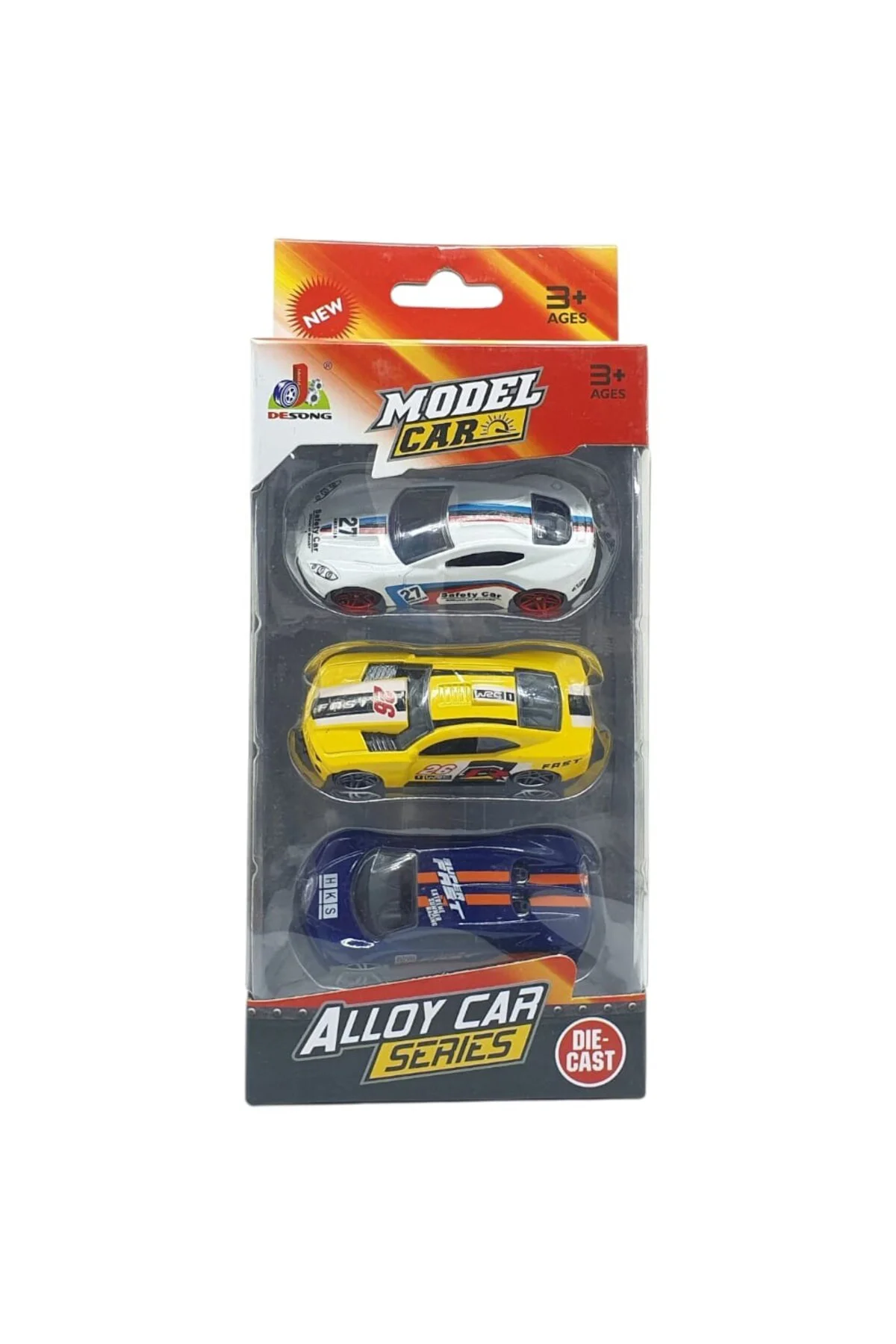 3'lü Araba Yarış Seti - Die Cast - DS045 (Lisinya)