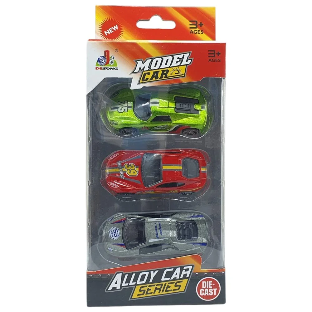 3'lü Araba Yarış Seti - Die Cast - DS045 - 1 ADET