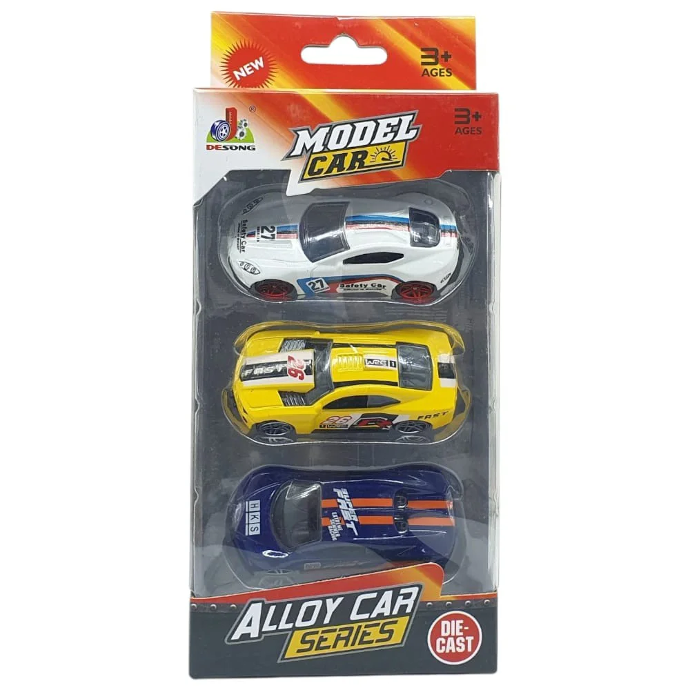 3'lü Araba Yarış Seti - Die Cast - DS045 - 1 ADET