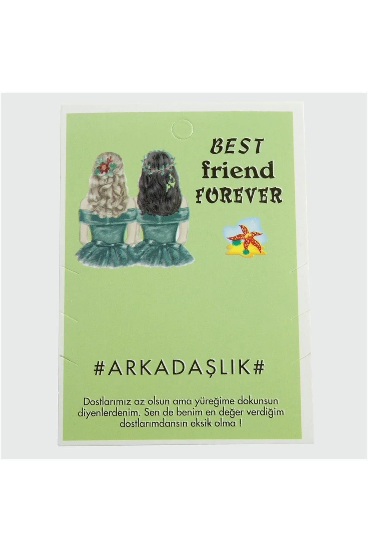 3'Lü Arkadaşlık Bileklik Kartı